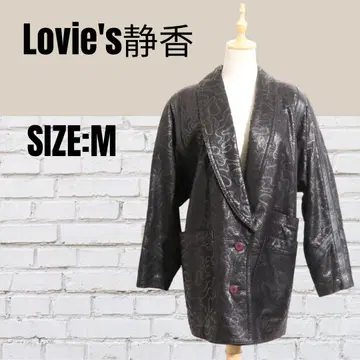 새상품급 Lovie's 시즈카 양가죽 가죽 자켓 M 디자인 버튼