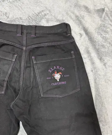 XLARGE 블랙 데님 팬츠 30