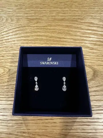 새상품급 미사용 Swarovski 드롭 귀걸이