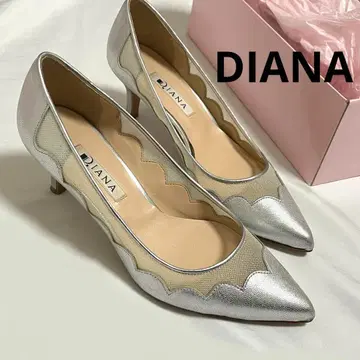 DIANA 실버 펌프스 23.0cm
