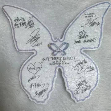 FANTASTICS 메시지 카드 나비 은색 테이프 낙하물