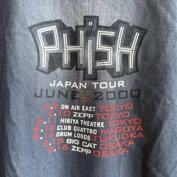 PHISH 2000년 JAPAN 투어 T셔츠