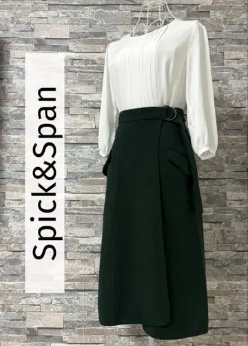 Spick&Span 스픽 앤 스팬 랩 타이트 스커트 그린 S
