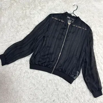 ZARA 고품질 시어 블루종 집업 자켓 블랙 ( M )