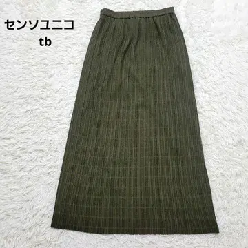 허리 전체 밴딩 센소유니코 tb 롱 스커트 플리츠 편안함