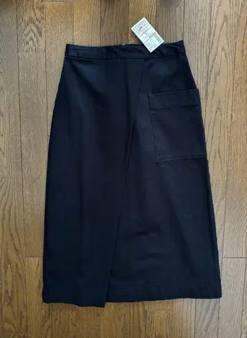 MUJI 가로 세로 스트레치 치노 이지 세미 플레어 스커트