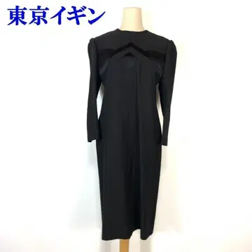 도쿄 이긴 블랙 포멀 롱 원피스 9AR C9830