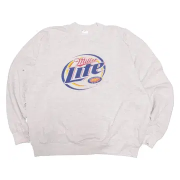 vintage Miller Lite 기업 로고 프린트 맨투맨 2XL