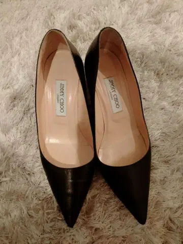 지미추 가죽 펌프스 블랙 38