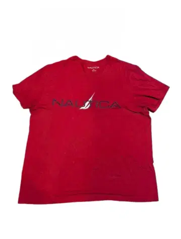 Nautica 로고 T셔츠 레드