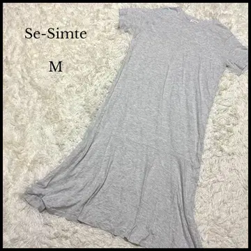 [ Se-Simte ] 시마무라 티셔츠 머메이드 롱 원피스 M 그레이