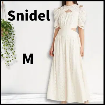[ SALE 가격 ] Snidel / 원피스/데콜테 오픈/리본