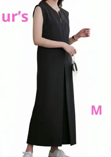 ur's 블랙 원피스 캐주얼 포멀 돌려입기 다용도 M