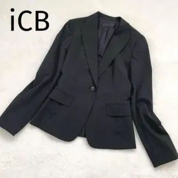 icb 테일러드 자켓 봄/여름 스트라이프 블랙 XL