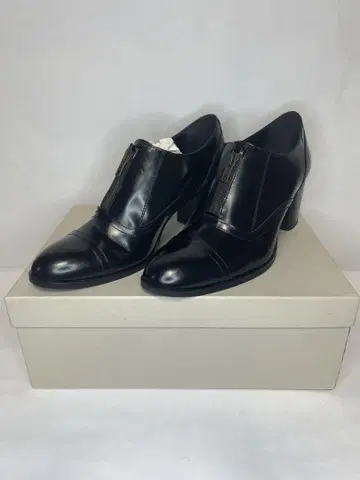 파비오 루스꼬니 블랙 가죽 부티 지퍼 포함