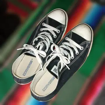 CONVERSE ALL STAR 블랙 스니커즈 로우