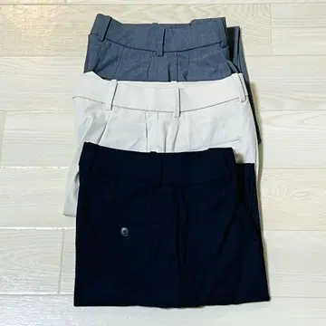 2025년 UNIQLO 턱 와이드 팬츠 S 사이즈 3개 묶음 판매