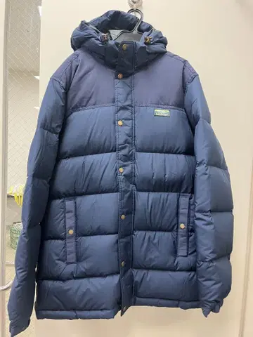 l.l.bean 엘엘빈 후드 부착 다운 자켓 네이비