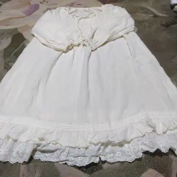 핑크하우스 아이보리 프릴 원피스