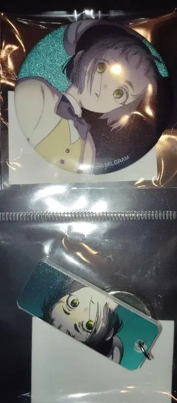 밀그램 복권메이트 캔뱃지 아크릴 키택 아마네