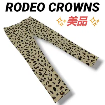 새상품급 RODEO CROWNS 레오파드 무늬 스키니 팬츠 사이즈 2