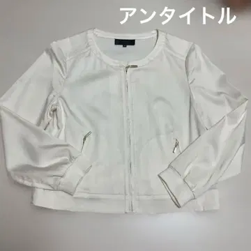 UNTITLED 화이트 노카라 자켓 M