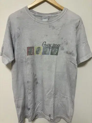 게스 GUESS USA 레어 T셔츠 GUESS JEANS 타이어 염색 T