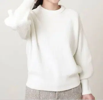 UNITED ARROWS C/PE 아제 볼륨 슬리브 니트 W