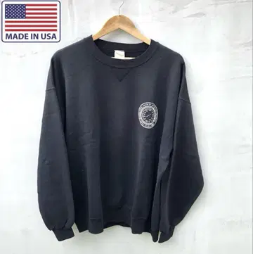 soffe 맨투맨 블랙 페이드 가제트 80s 70s USA 전V