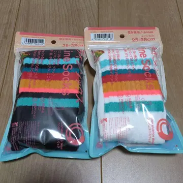 훼미리마트 후지록2024 라인 양말 2족 세트 25-28cm