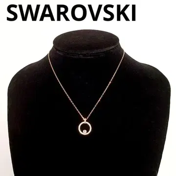 SWAROVSKI 스와로브스키 목걸이 파베 크리스탈 골드