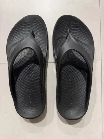 OOFOS 리커버리 샌들 블랙 26cm