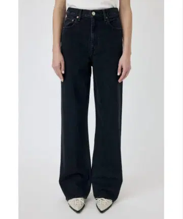 [ MOUSSY ] HW 90S BLK STRAIGHT