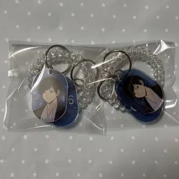 월드 트리거 극락탕 콜라보 키링 츠지 2개 세트