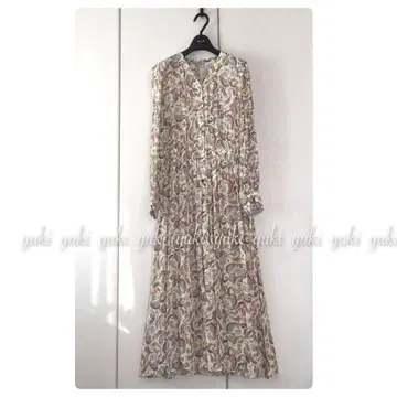 ANAYI 페이즐리 프린트 롱 원피스 36