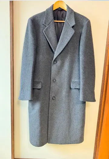 Woodward's 그레이 두꺼운 원단 울 코트