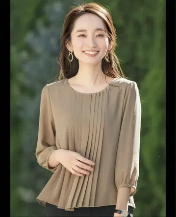 새상품 블라우스 여성용 7호 브라운