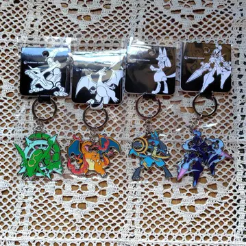 포켓몬 레쿠자 리자몽 루카리오 소울브레이즈 메탈 키링