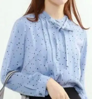 INDIVI 인디비 보타이 블라우스 리본 블라우스