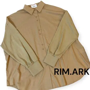 RIM.ARK 소매 절개 베이지 긴팔 셔츠 36