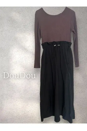 DouDou 드두 절개 롱 원피스