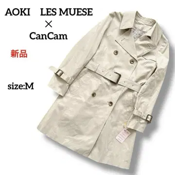 [새상품] AOKI CanCam LES MUESE 트렌치코트 꽃무늬 M
