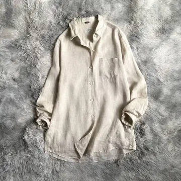 새상품급 Deuxieme Classe LINEN 와이어 워시 셔츠