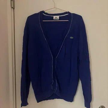 LACOSTE 가디건 파란색 블루 사이즈 4 라코스테