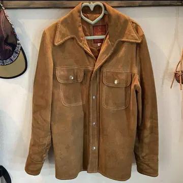 브라운 스웨이드 자켓