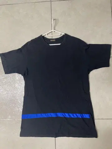 Y's for men 블랙 T셔츠 파랑 라인
