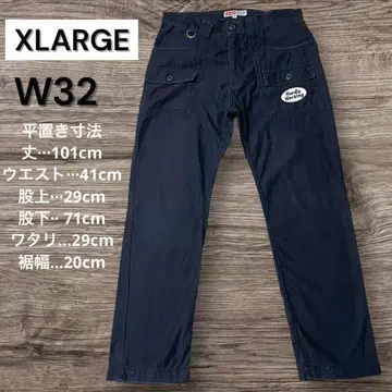 XLARGE 워크 팬츠 W32 네이비