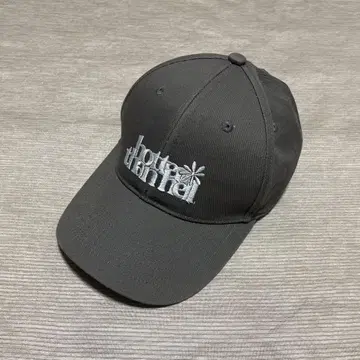 HTH 캡 그레이 자수 로고 야구 모자