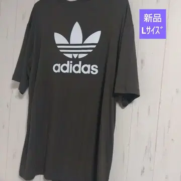택 포함 새상품 adidas 카키 T셔츠 L 사이즈