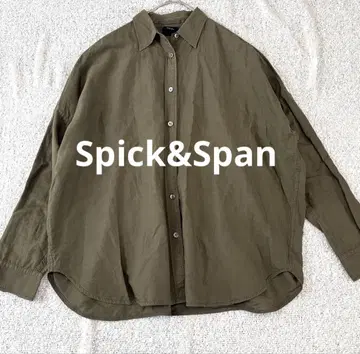 Spick&Span 스픽 앤 스팬 긴팔 코튼 린넨 빅 셔츠